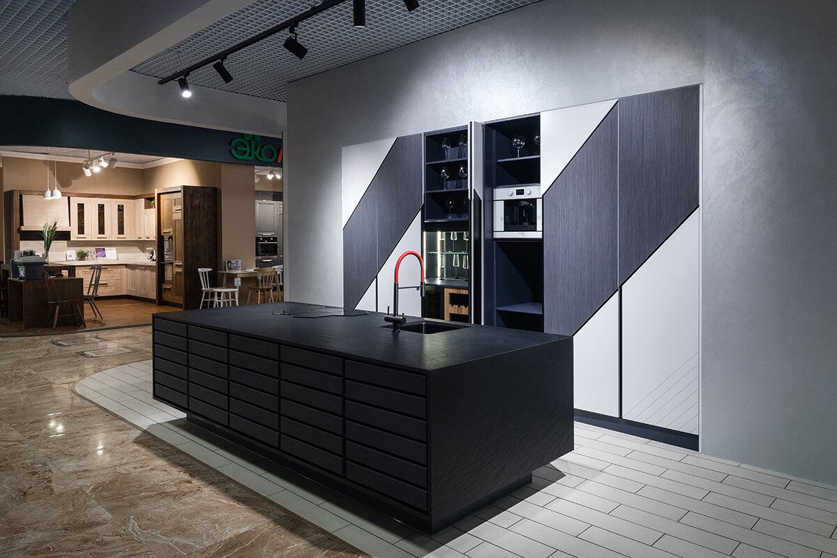 Кухни премиум-класса в отделке из шпона